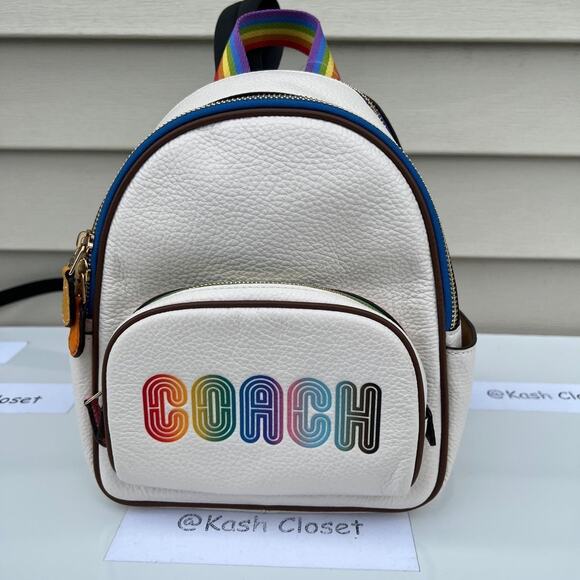 Coach Backpack Mini Court With Rainbow Coach - Picture 1 of 10